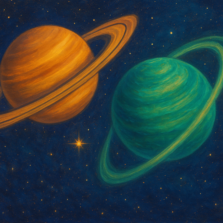 Saturn Meets Uranus: The Cosmic Green Light for Bold, Sustainable Change